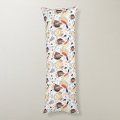 Textuur grappige uil lichaamskussen (Achterkant (Verticaal))