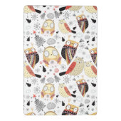 Textuur grappige uil mini klembord (Achterkant)