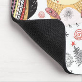 Textuur grappige uil muismat (Hoek)