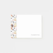 Textuur grappige uil post-it® notes (Voorkant)