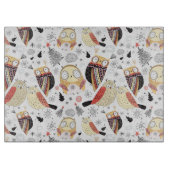 Textuur grappige uil snijplank (Voorkant)