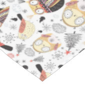 Textuur grappige uil tafelkleed (Gekanteld)