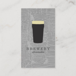 Textuur grijs met bier visitekaartje