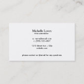 Textuur Grijs/wijnglas Visitekaartje (Achterkant)