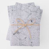 Textuur Grijze zwart-wit  Rustic-ontkoppeling Inpakpapier Vel (In situ)