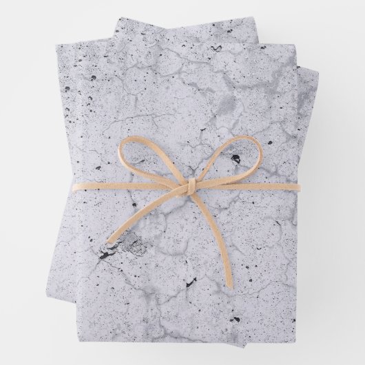 Textuur Grijze zwart-wit Rustic-ontkoppeling Inpakpapier Vel (In situ)