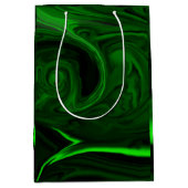 textuur groene collecties van malachietsteen medium cadeauzakje (Voorkant)