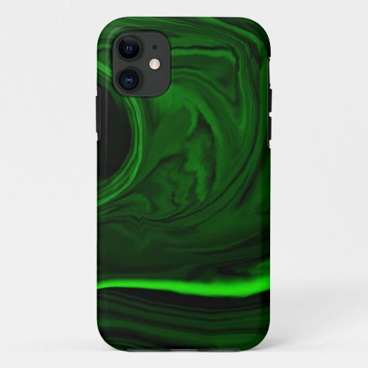 textuur groene malachiet Case-Mate iPhone case (Achterkant)