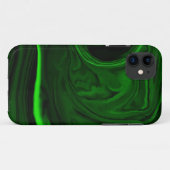 textuur groene malachiet Case-Mate iPhone case (Achterkant (horizontaal))