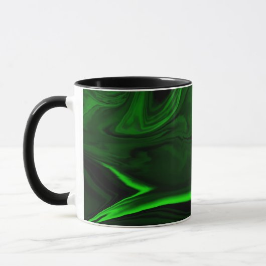 textuur groene malachiet steenverzamelingen mok (Links)