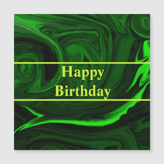 textuur groene malachietsteen, gepersonaliseerd (Voorkant)