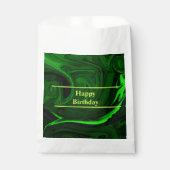 textuur groene malachietsteen, gepersonaliseerd bedankzakje (Voorkant)