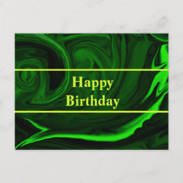 textuur groene malachietsteen, gepersonaliseerd briefkaart