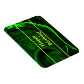 textuur groene malachietsteen, gepersonaliseerd magneet (Rechterzijde)