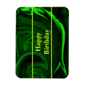 textuur groene malachietsteen, gepersonaliseerd magneet (Verticaal)