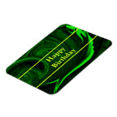 textuur groene malachietsteen, gepersonaliseerd magneet (Linkerzijde)