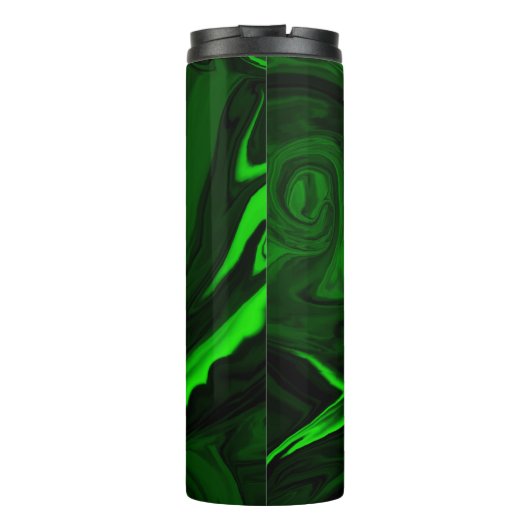 textuur groene malachietsteen thermosbeker (Achterkant)