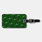 textuur groene malachite bagagelabel (Voorkant horizontaal)