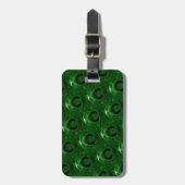 textuur groene malachite bagagelabel (Voorkant verticaal)