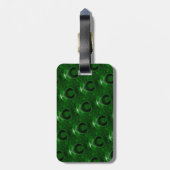 textuur groene malachite bagagelabel (Achterkant verticaal)