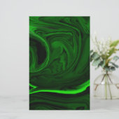 textuur groene malachite briefpapier (Staand voorkant)