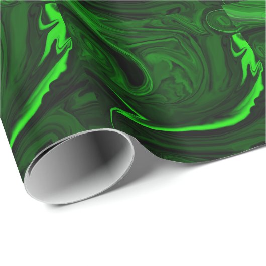 textuur groene malachite cadeaupapier (Rol Hoek)
