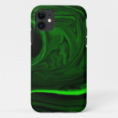 textuur groene malachite Case-Mate iPhone case (Achterkant)