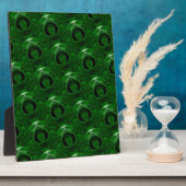 textuur groene malachite fotoplaat (Zijkant)