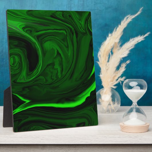 textuur groene malachite fotoplaat (Zijkant)