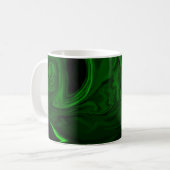 textuur groene malachite koffiemok (Voorkant links)