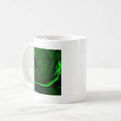 textuur groene malachite koffiemok (Voorkant links)