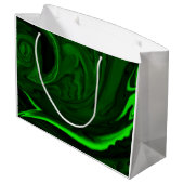 textuur groene malachite large cadeautasje (Achterkant Gekanteld)