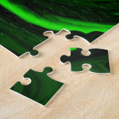 textuur groene malachite legpuzzel (Zijkant)