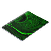 textuur groene malachite notitieboek (Linkerzijde)