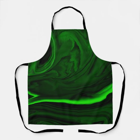 textuur groene malachite schort (Voorkant)