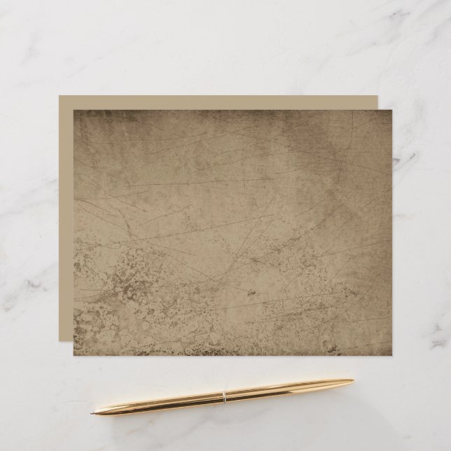 Textuur Grunge Rustic Old Sepia Scratches (Voorkant / Achterkant in situ)