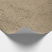 Textuur Grunge Rustic Old Sepia Scratches Cadeaupapier (Hoek)