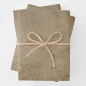 Textuur Grunge Rustic Old Sepia Scratches Inpakpapier Vel (In situ)