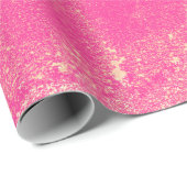 Textuur Hot Pink Chic  ontkoppelingspatroon Cadeaupapier (Rol Hoek)