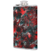 Textuur in verhulde rode bladeren, die op as zijn  heupfles (Links)