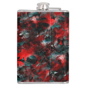 Textuur in verhulde rode bladeren, die op as zijn  heupfles (Achterkant)