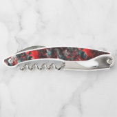 Textuur in verhulde rode bladeren, die op as zijn kurkentrekker (Achterkant)