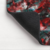 Textuur in verhulde rode bladeren, die op as zijn  muismat (Hoek)