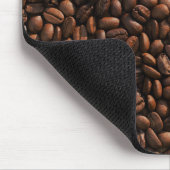 Textuur koffiebonen muismat (Hoek)