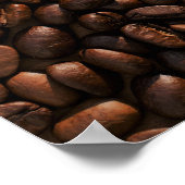 Textuur koffiebonen poster (Hoek)