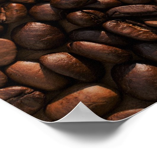 Textuur koffiebonen poster (Hoek)