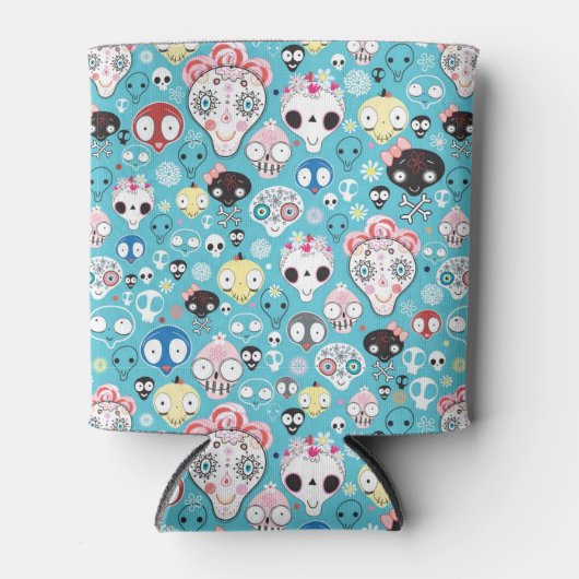 Textuur lachschedel blikjeskoeler (Voorkant)