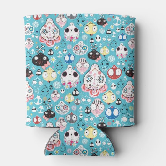 Textuur lachschedel blikjeskoeler (Achterkant)