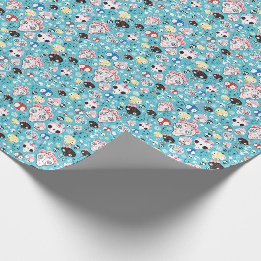 Textuur lachschedel cadeaupapier (Hoek)