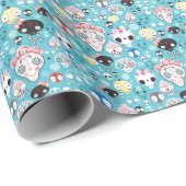 Textuur lachschedel cadeaupapier (Rol Hoek)
